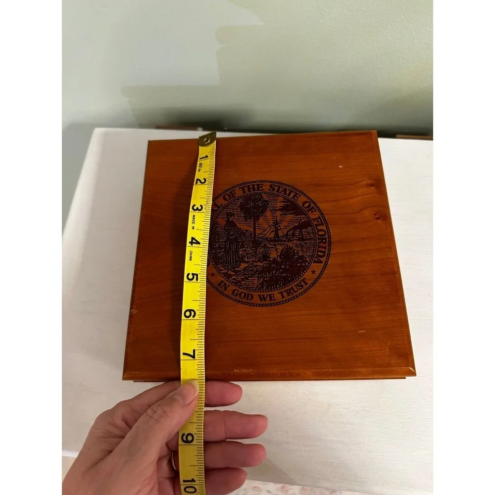 State of FLorida wooden keepsake box rare